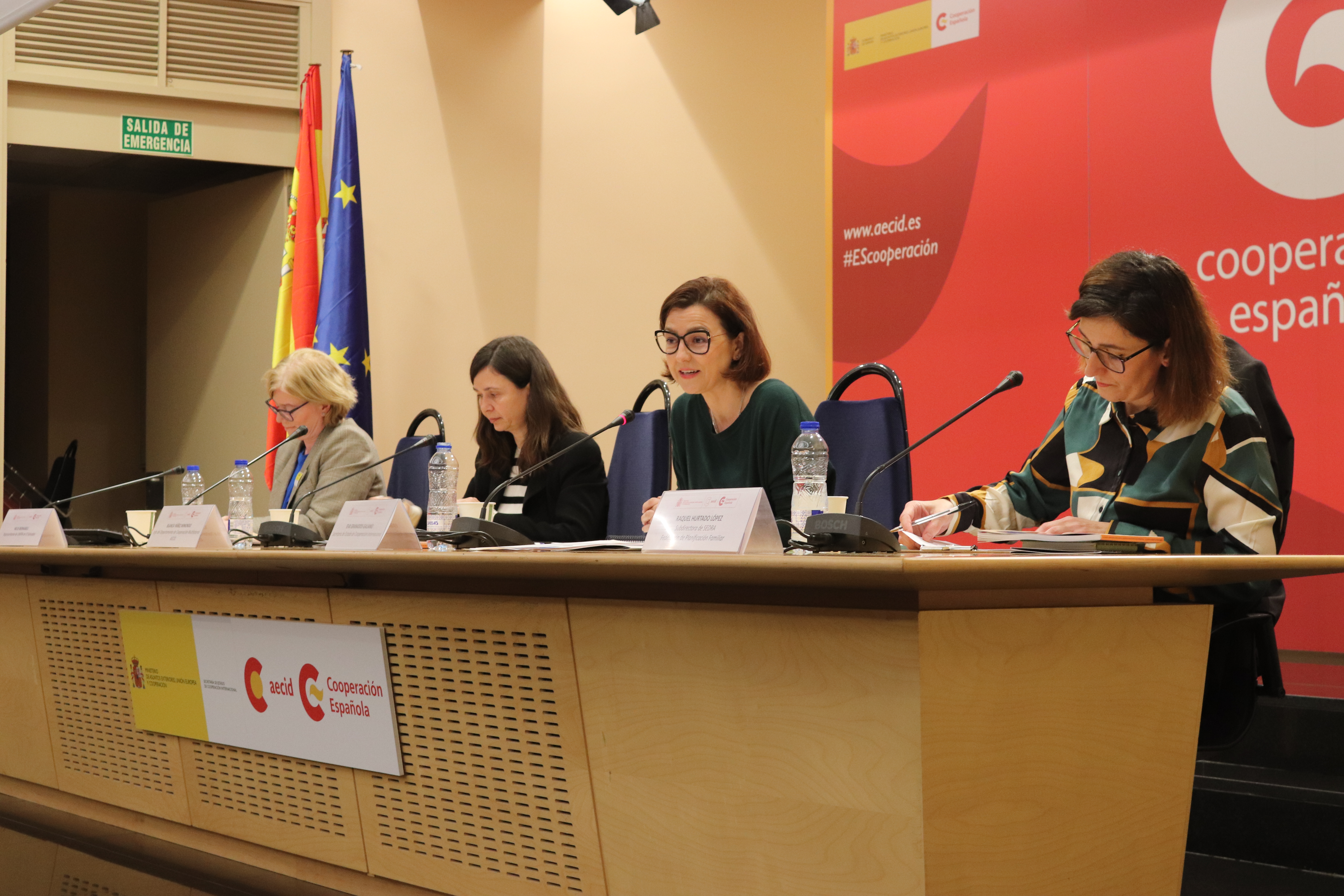 La secretaria de Estado de Cooperación Internacional, Eva Granados, durante su intervención el el acto
