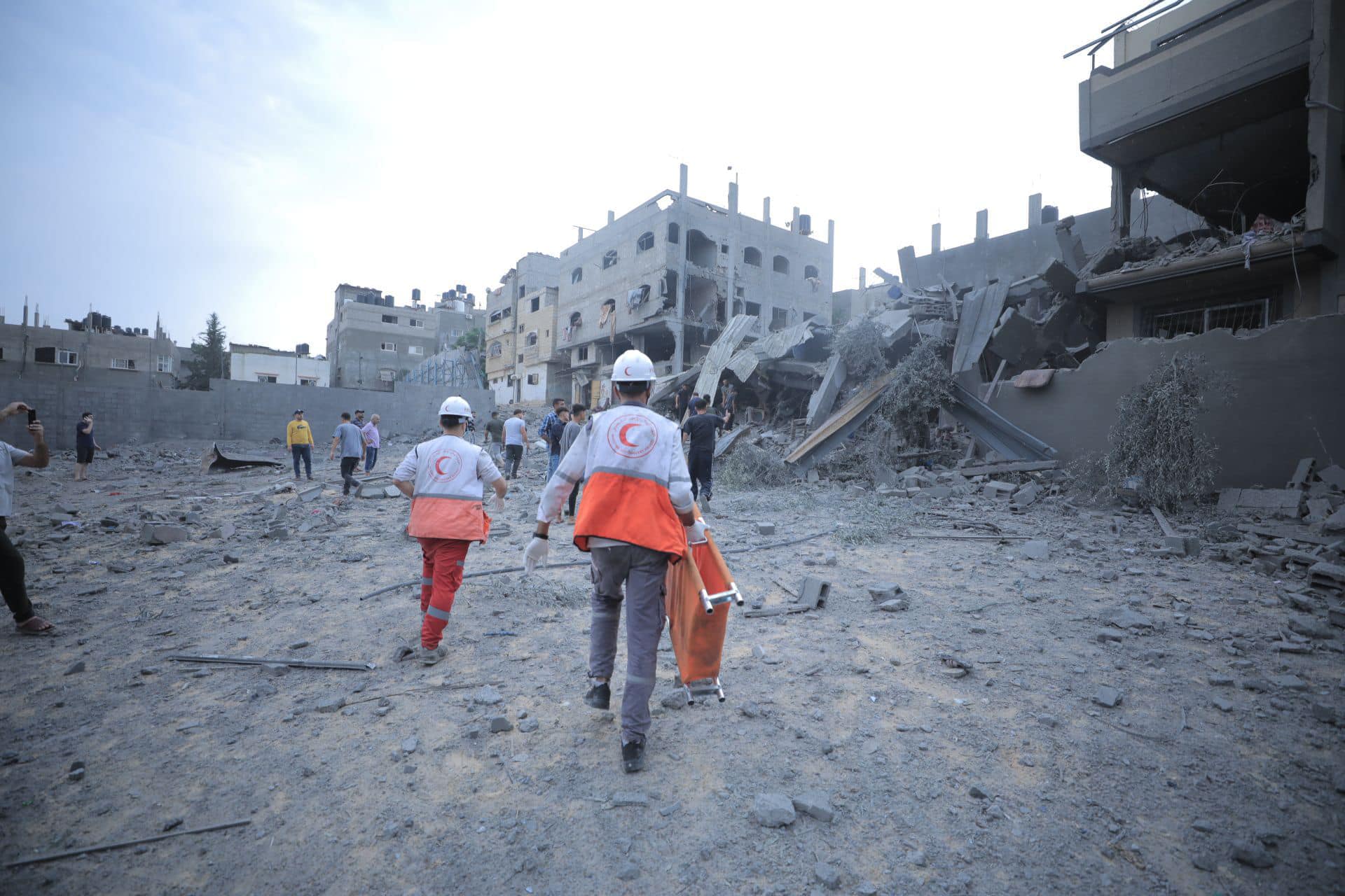 Gaza en una imagen del 11 de octubre de 2023. Foto: Palestine Red Crescent Society