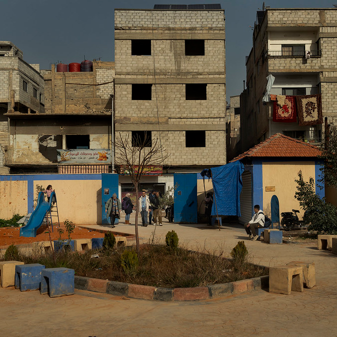 AECID apoya la recuperación de servicios y espacios comunitarios en el campo de Yarmouk
