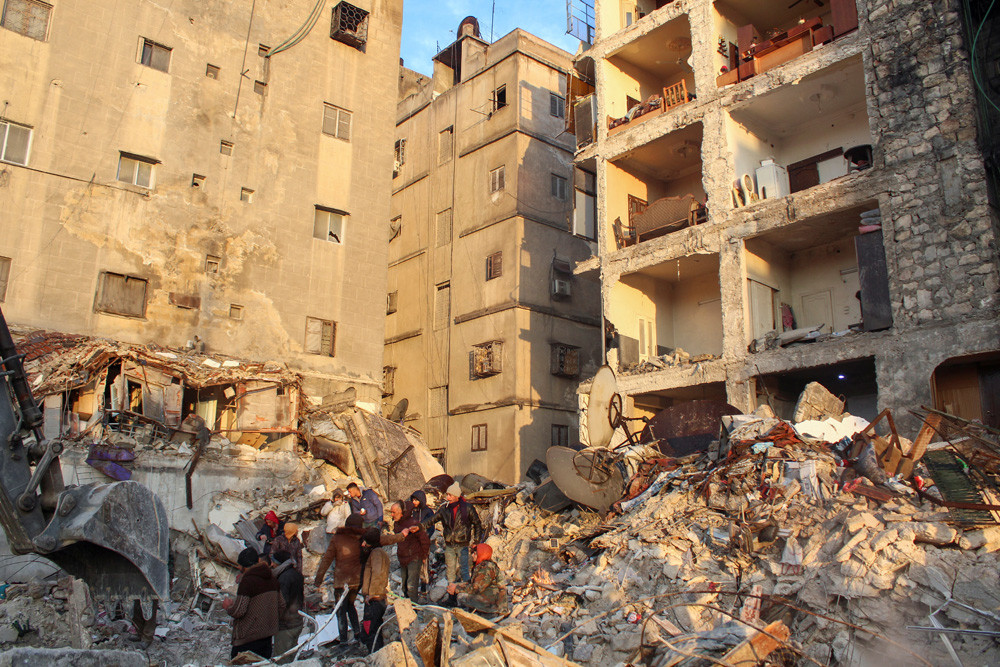 Edificios destruidos en Alepo (Siria) en una imagen tomada el 7 de febrero de este año. Foto: CICR. 