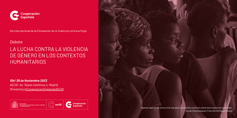 Banner del Debate La lucha contra la violencia de género en los contextos humanitarios