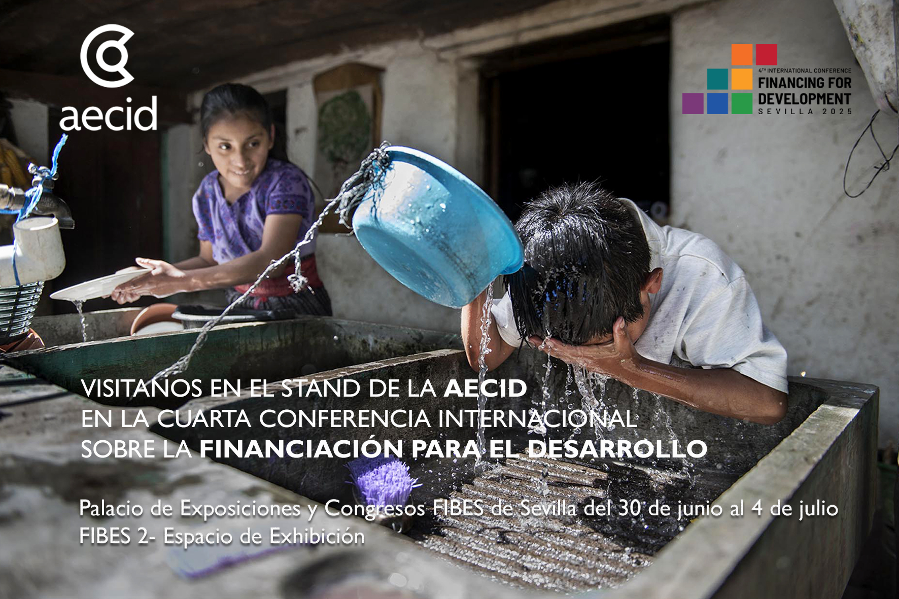 Agenda y comparecencias ante los medios de la AECID en la 4ª Conferencia Internacional sobre Financiación para el Desarrollo
