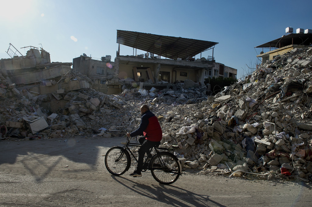 Foto de archivo: Edificios devastados por el terremoto en Turquía 