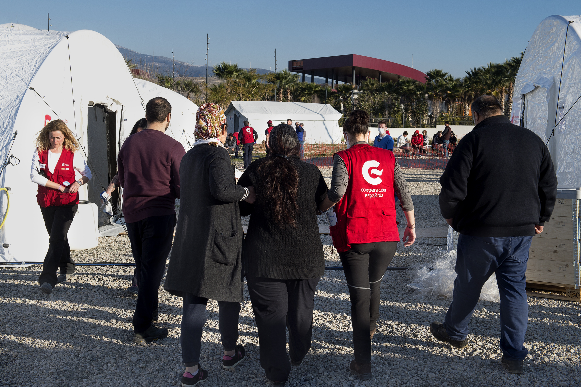 Hospital de campaña del Equipo Médico de Emergencia (START) de la Cooperación Española en Iskenderun (Turquía) en febrero de este año. Foto: AECID/Miguel Lizana