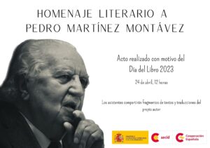 Cartel del homenaje literario a Pedro Martínez Montávez