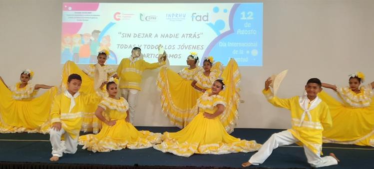 Cultura de paz y derroche artístico juvenil en conmemoración del Día Internacional de la Juventud