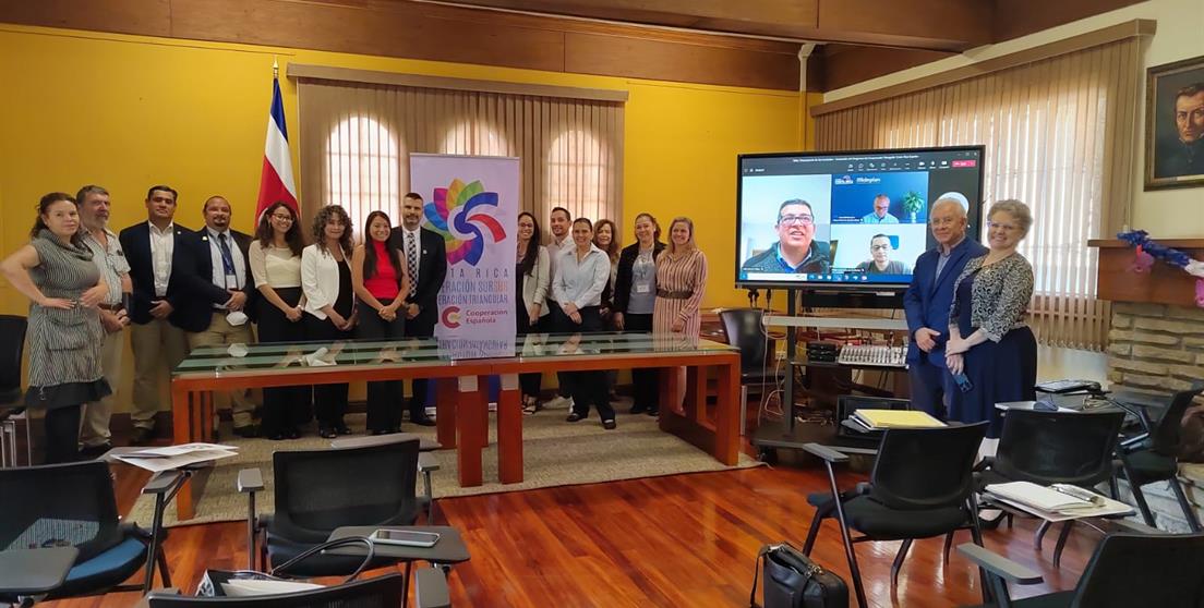 Instituciones de Costa Rica y España participan en taller de resultados de la evaluación del Programa de Cooperación Triangular