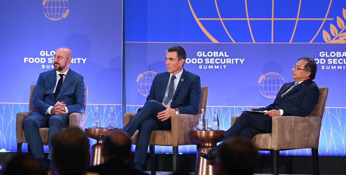 Pedro Sánchez anuncia que España compromete 236,5 millones de euros para luchar por la seguridad alimentaria en el mundo