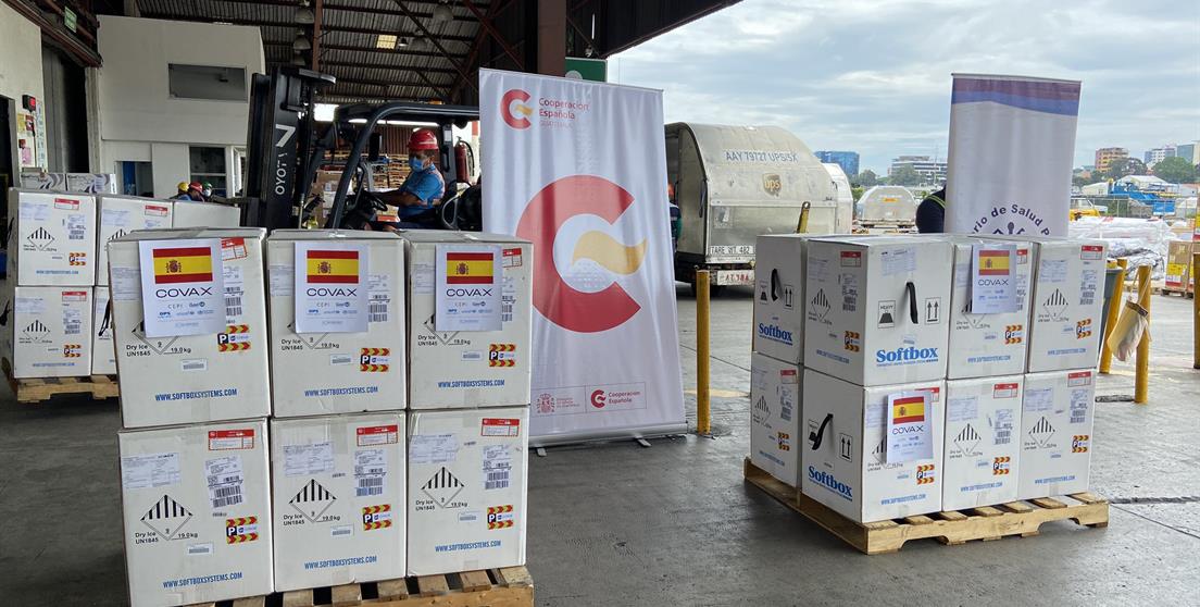 España dona a Guatemala 349.830 dosis de vacunas PFIZER contra la Covid-19