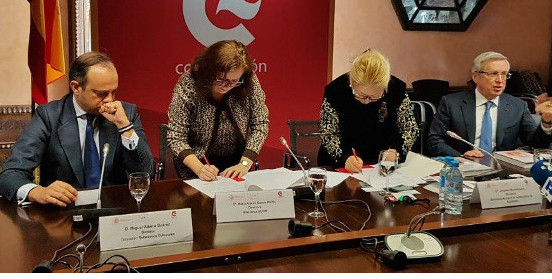 Firma del convenio entre la Biblioteca Nacional de Kazajistán y la Biblioteca AECID
