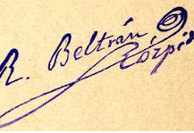 Firma-sello de Beltrán y Rózpide