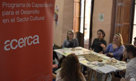 Sesión de un taller ACERCA en Córdoba (Argentina)