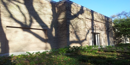 Fotografía del exterior del Pabellón español Bienal de Venecia