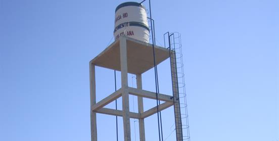 tanque de agua en Paraguay