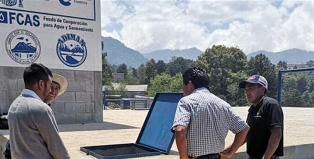 tanque de agua en Tacaná