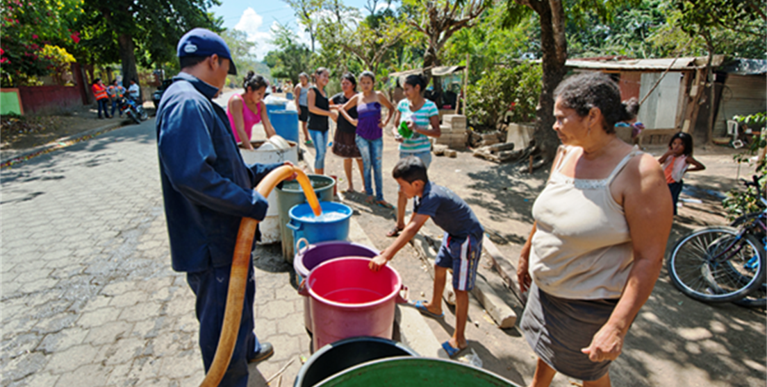 espacio de acopio de agua