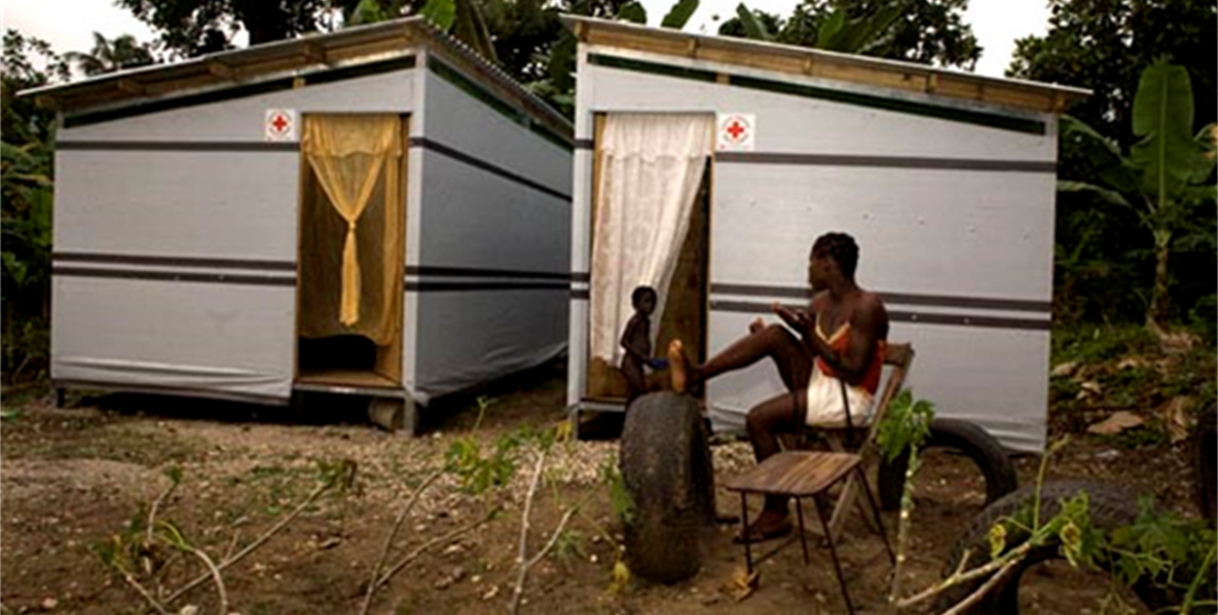 casas de acogida durante el terremoto