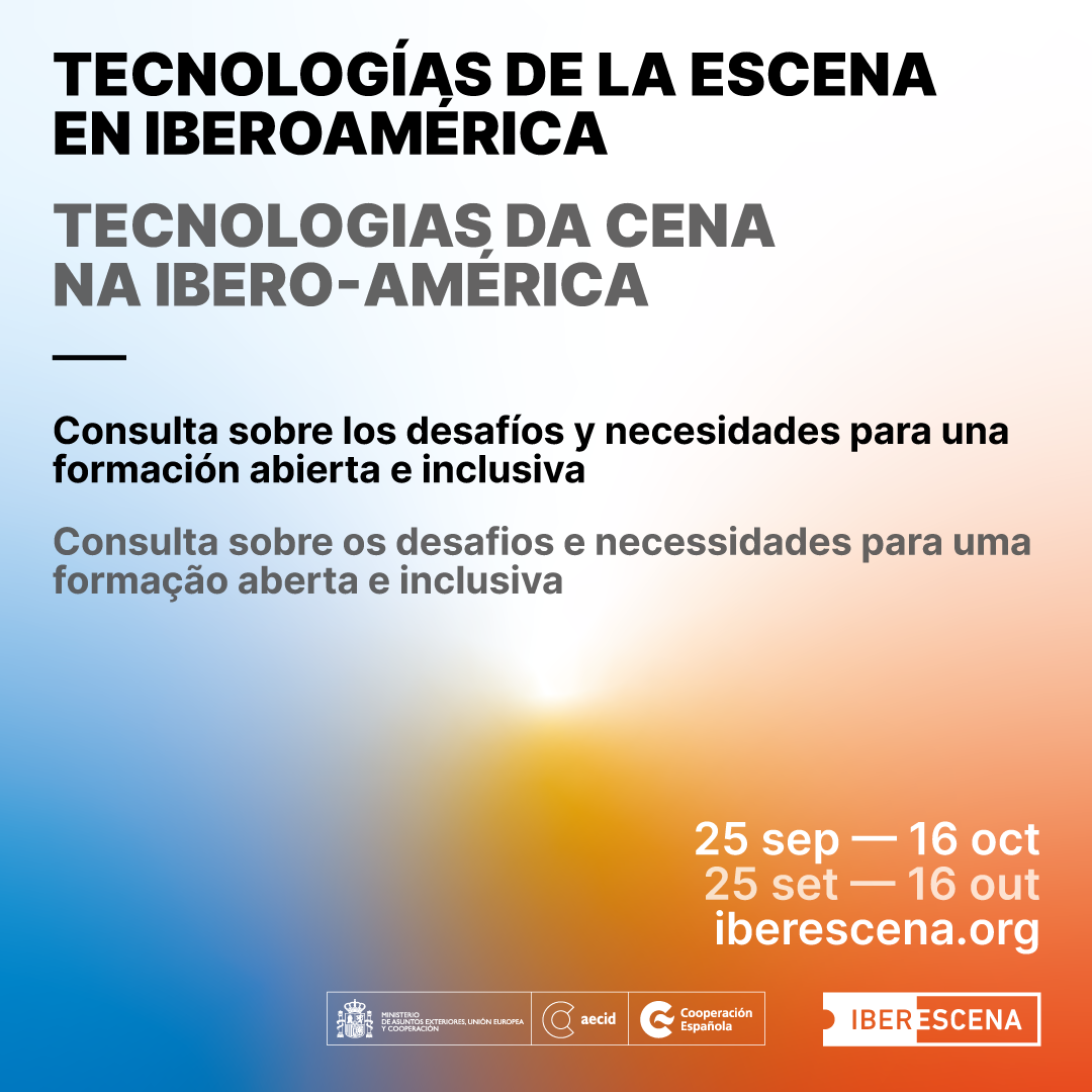 IBERESCENA y AECID lanzan consulta sobre formación en tecnologías de la escena en Iberoamérica