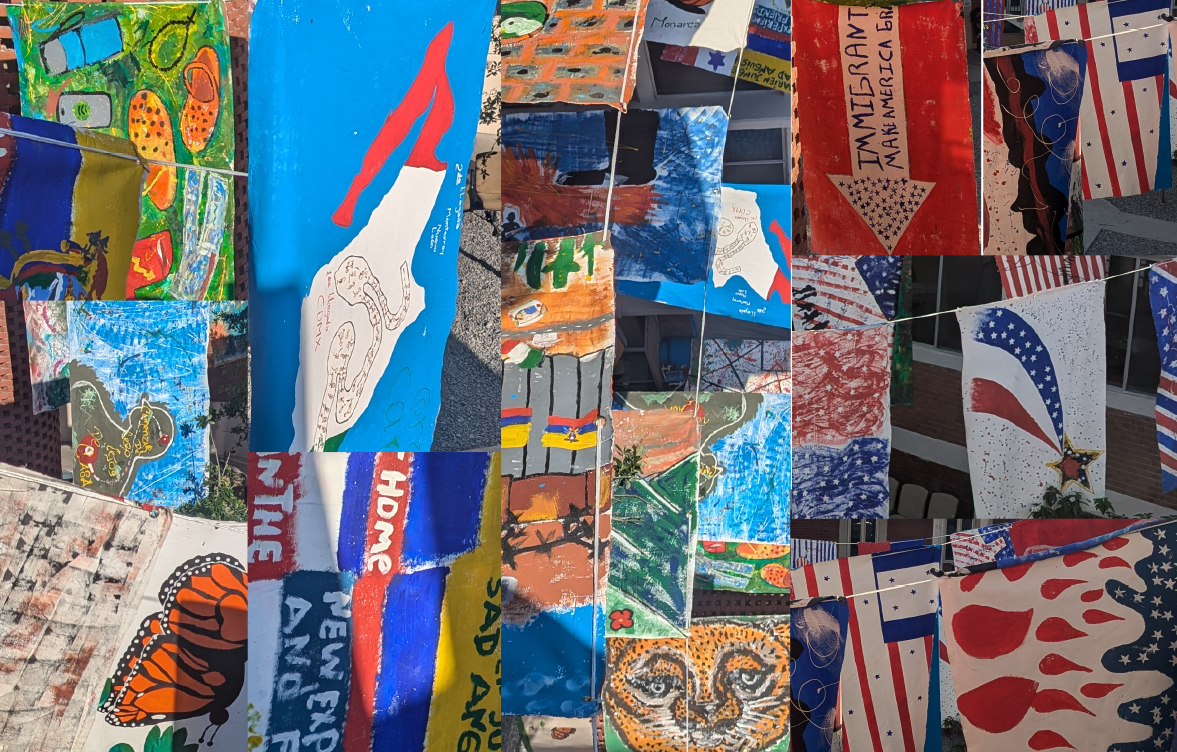 NdP. 10/03/2026 - Las banderas del amanecer, arte colaborativo que visibiliza las experiencias de personas migrantes
