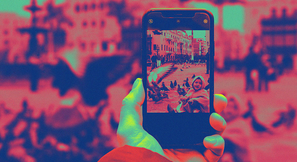 Fotografía callejera con teléfono móvil