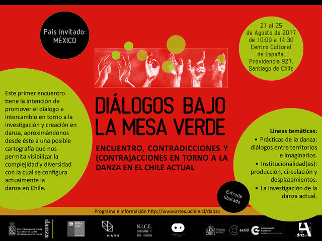 BAJO LA MESA VERDE Encuentro contradicciones y contra acciones en torno a la danza en el Chile actual