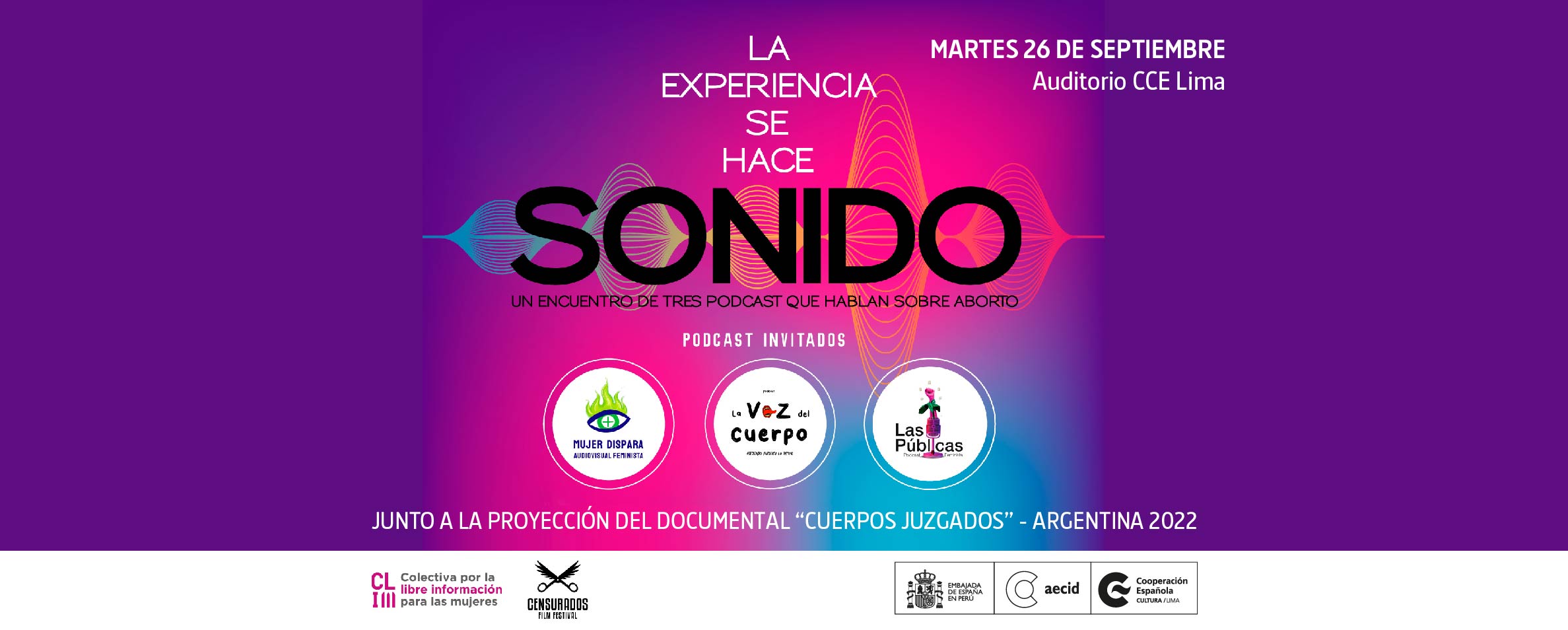 La experiencia se hace sonido podcast y cine sobre aborto