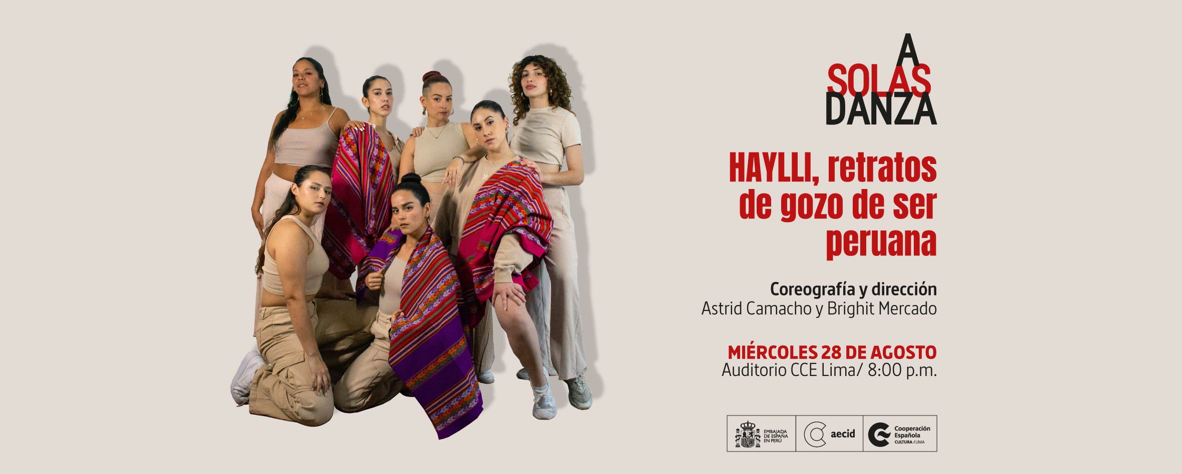 A Solas Danza 2024 HAYLLI retratos de gozo de ser peruana