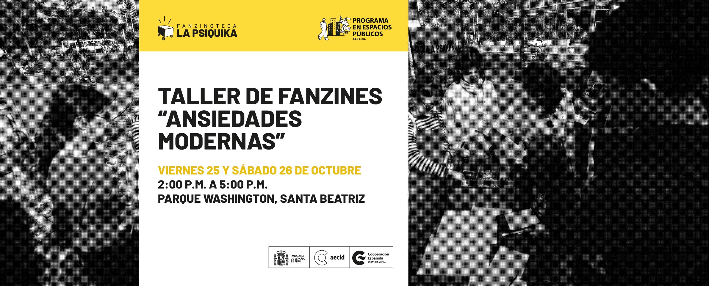 Taller de fanzines Ansiedades modernas