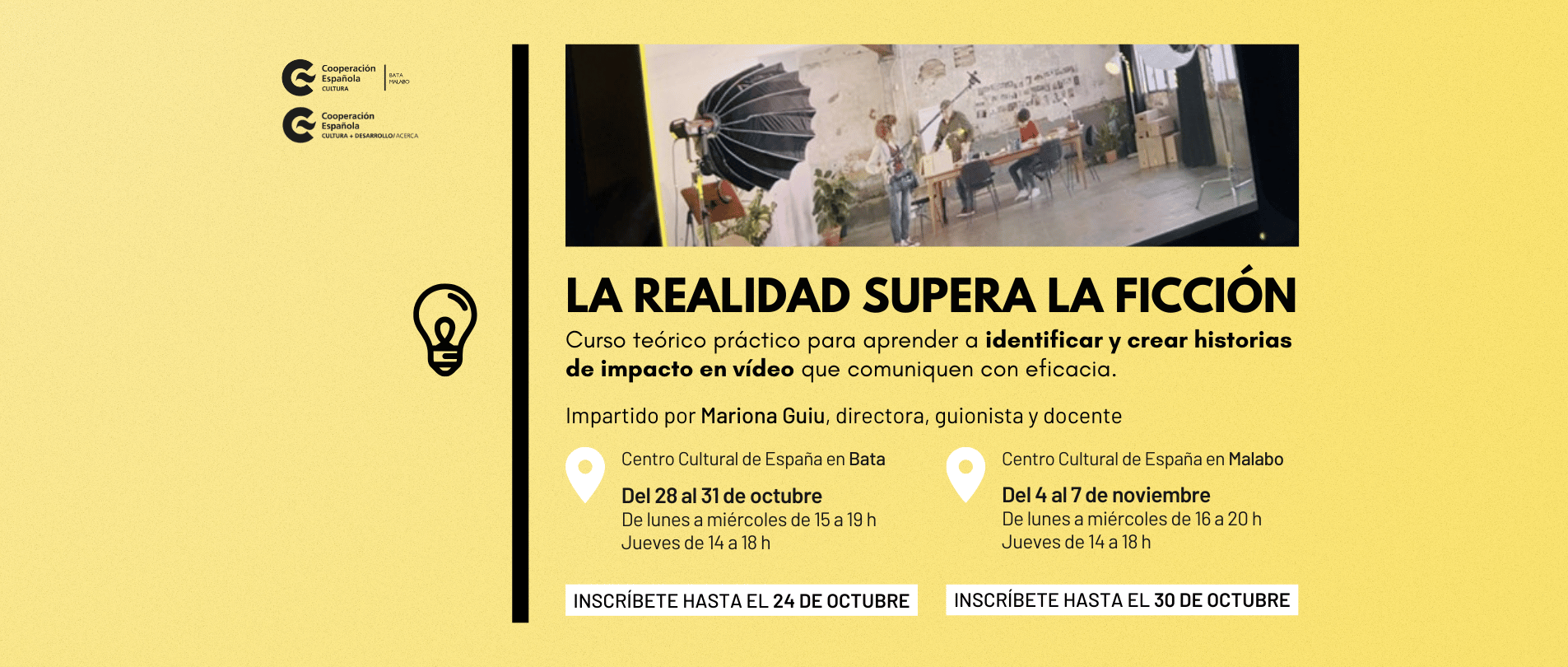 Taller de creacin de vdeo La realidad supera la ficcin