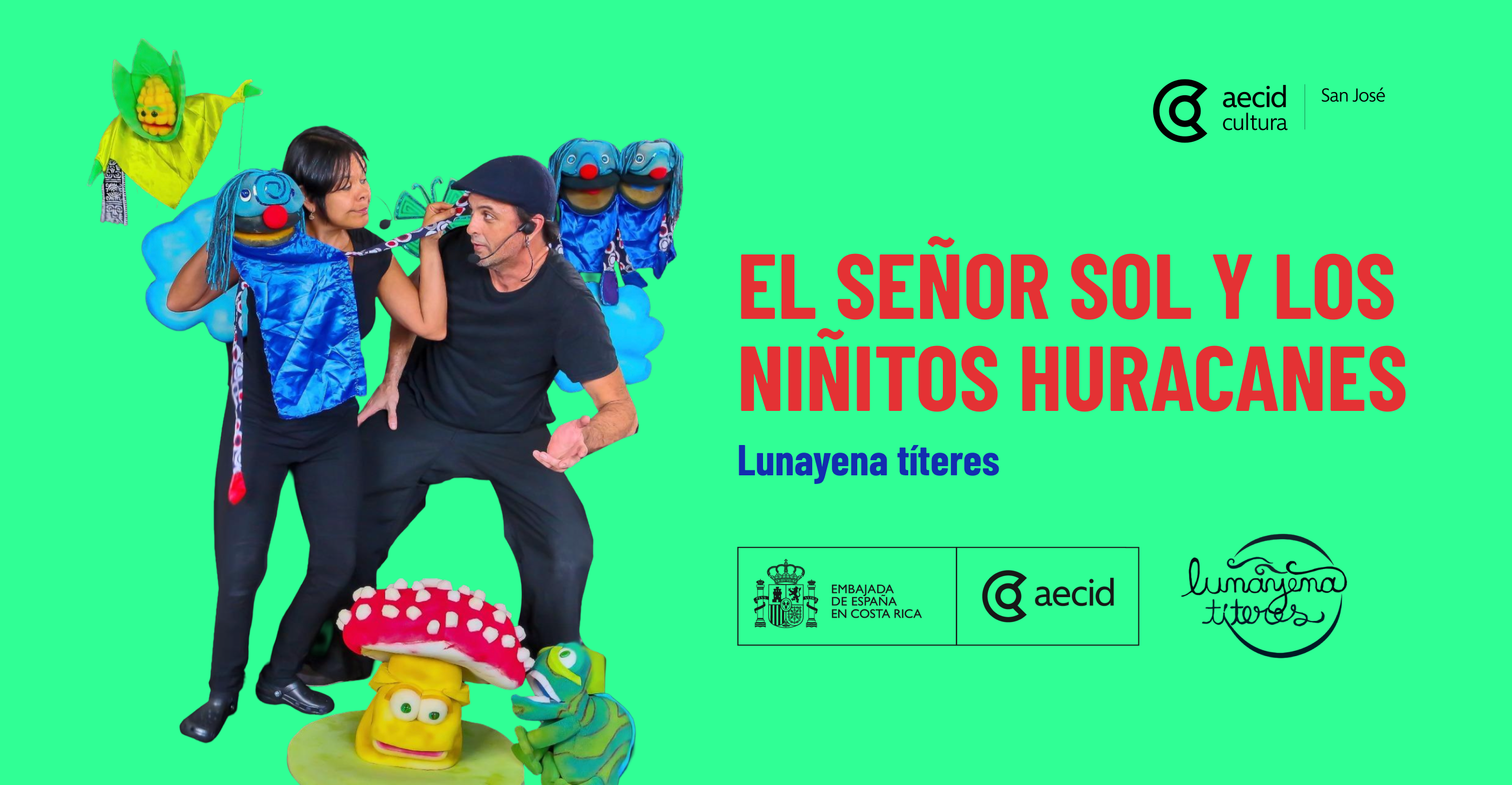 Títeres El señor Sol y los niñitos Huracanes