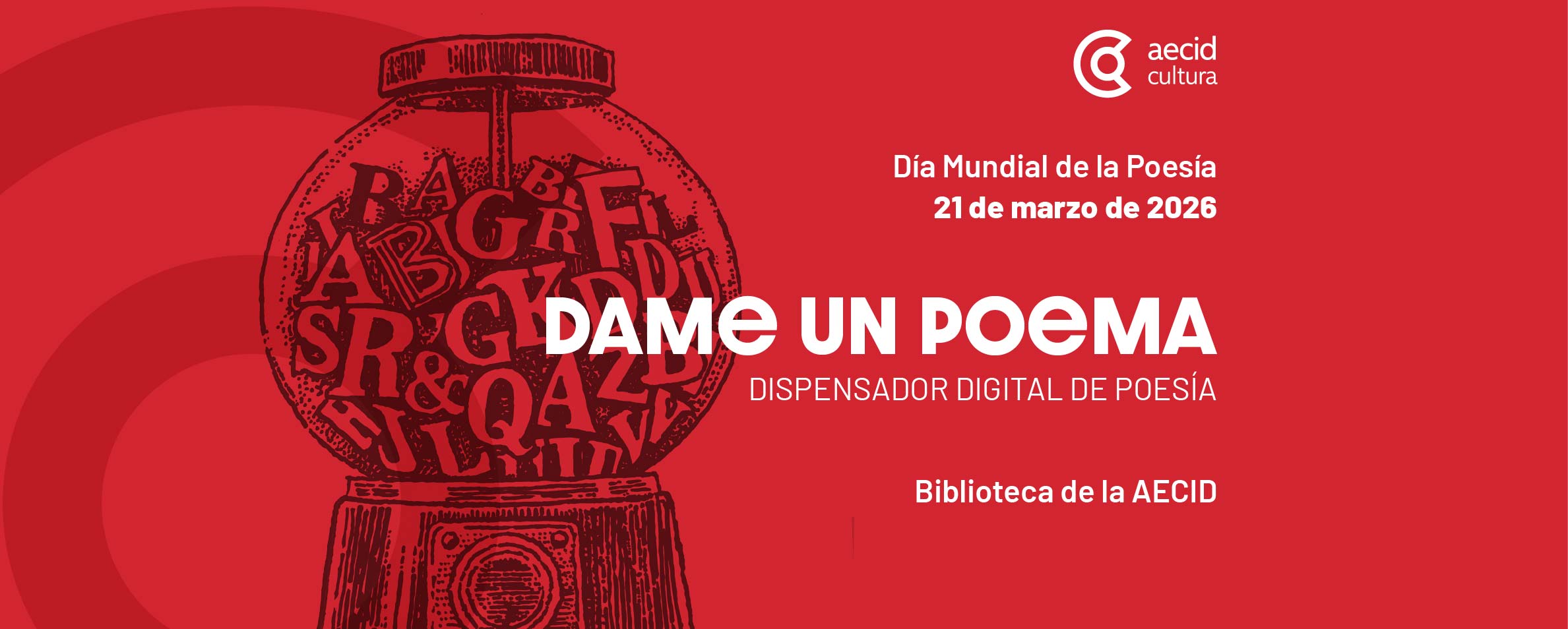 "Dame un poema": un dispensador digital de versos, por el Día Mundial de la Poesía