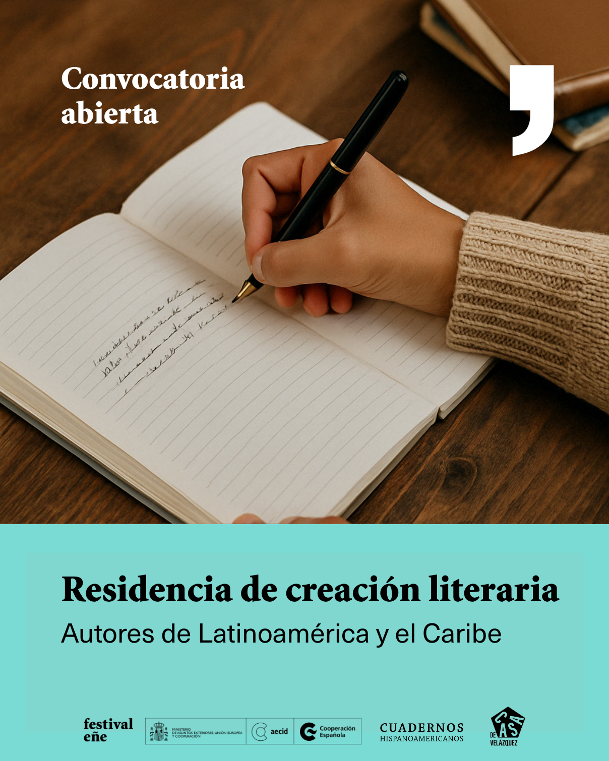 Tercera convocatoria de residencia de creacin literaria