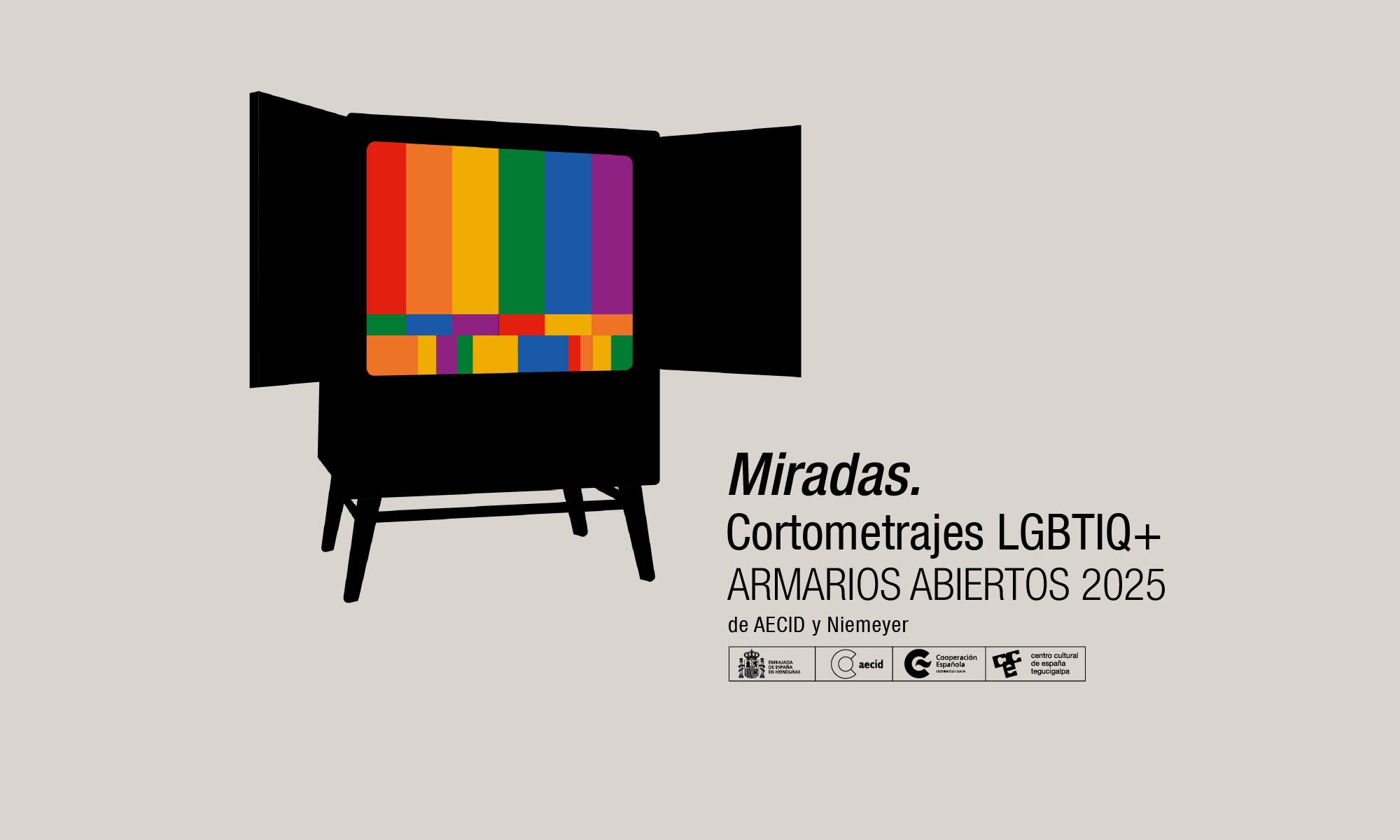 Portada 'Miradas' Ciclo de cortometrajes LGTBIQ+ Armarios Abiertos
