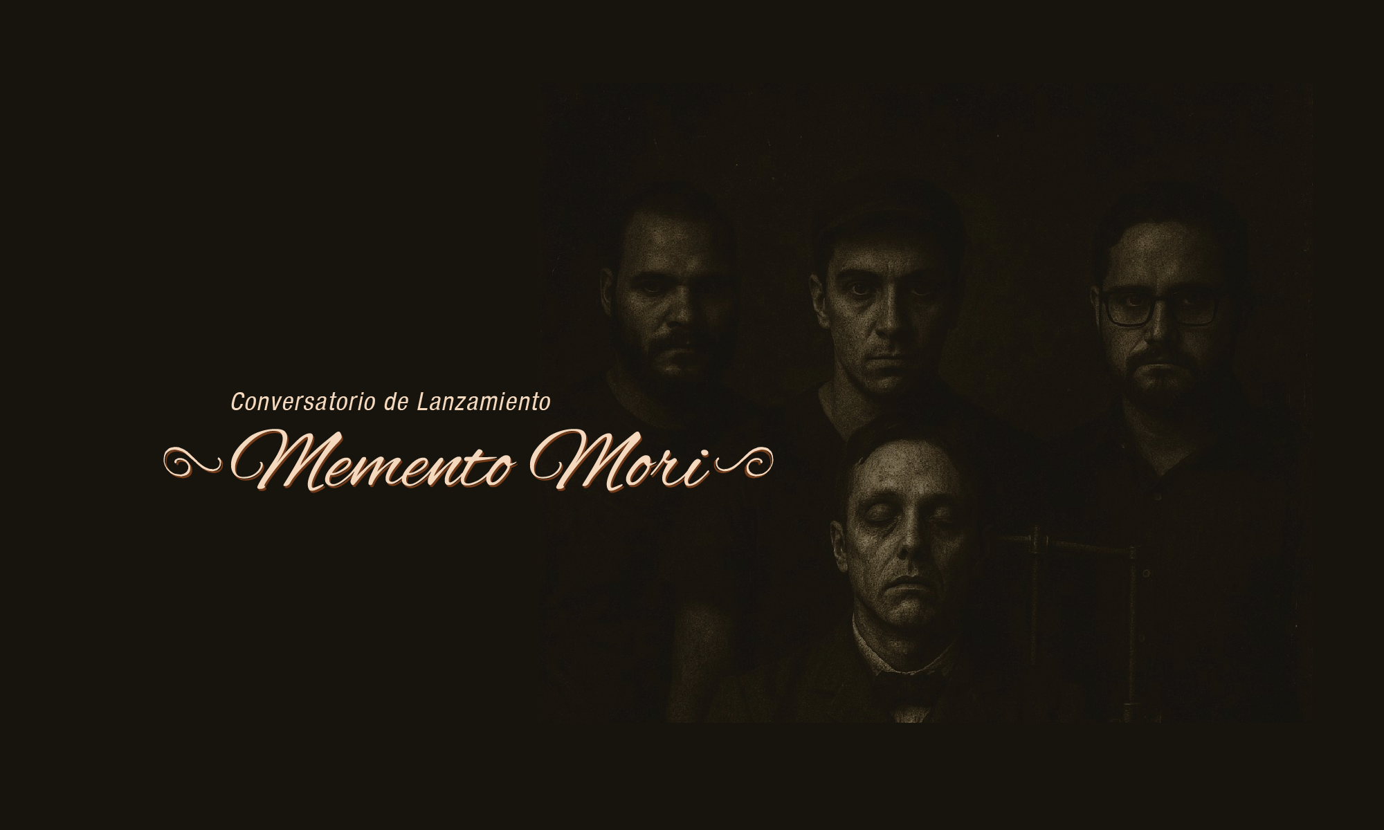 Portada Conversatorio de Lanzamiento de Memento Mori