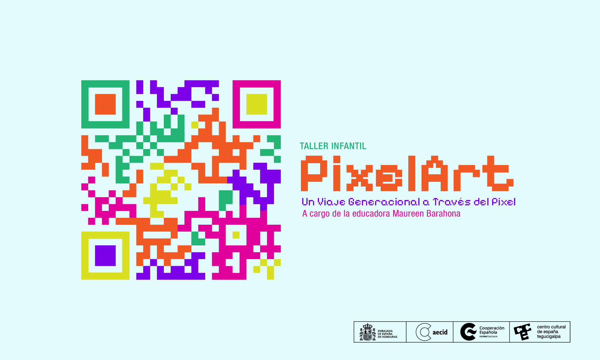 Taller infantil PixelArt Un Viaje Generacional a Travs del Pixel