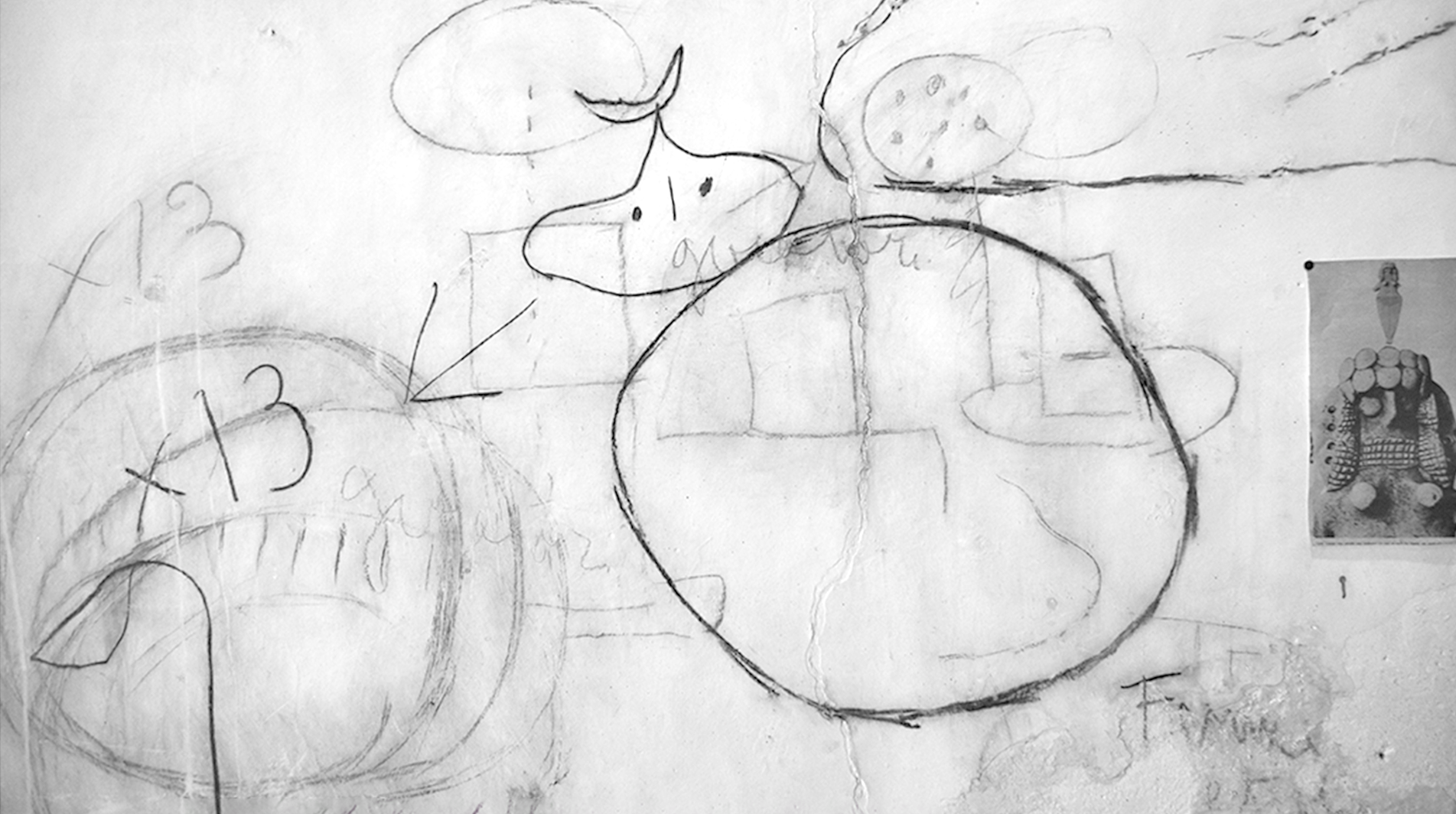 Joan Miró. Dibujos sobre el muro. Fotografías de Rif Spahni