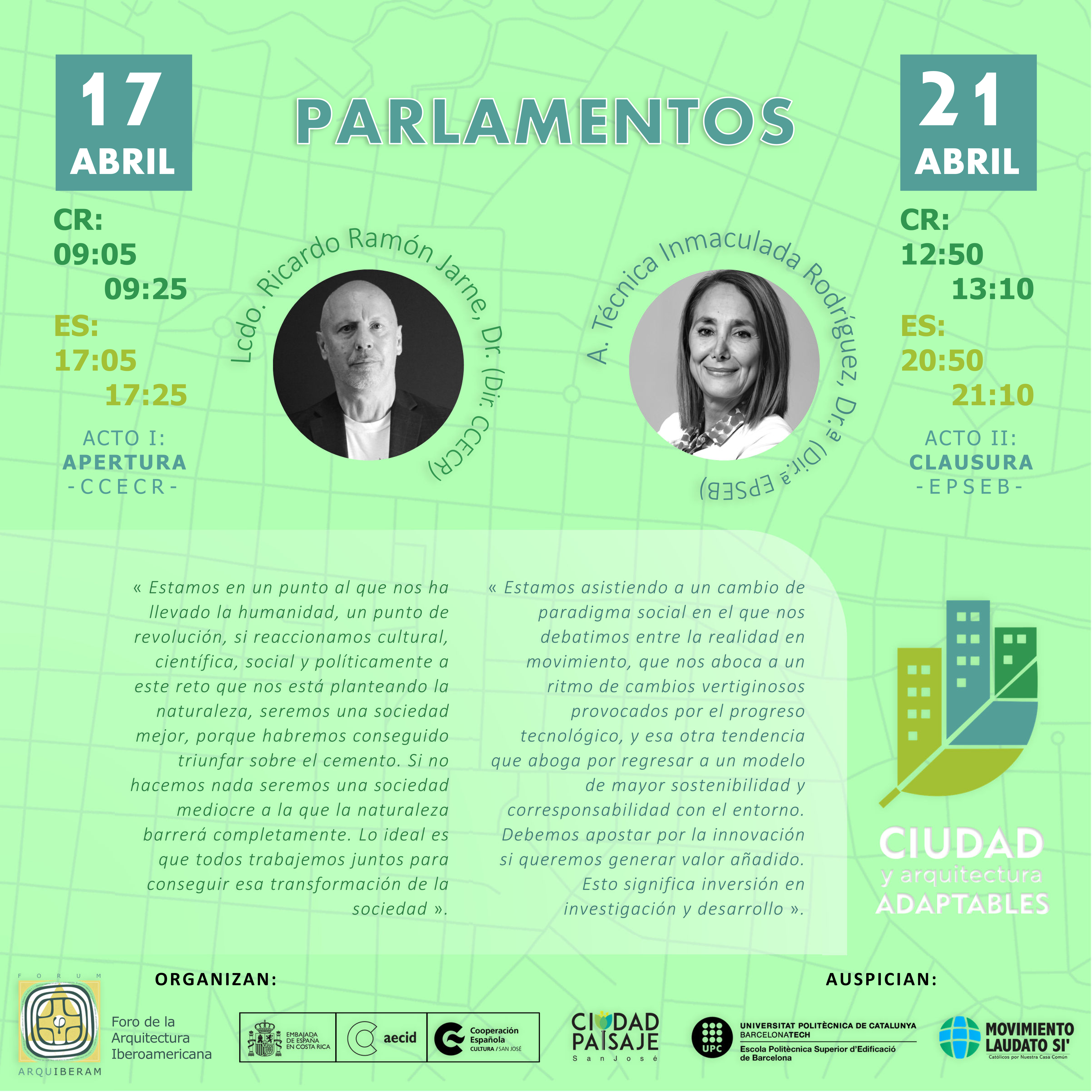 Parlamentos lunes y viernes