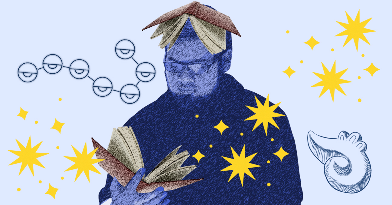 Cabeza de libro con Alberto López Serrano