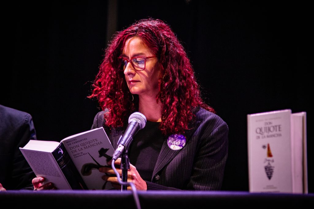 María Fernanda García en un momento de su lectura / CCESantiago
