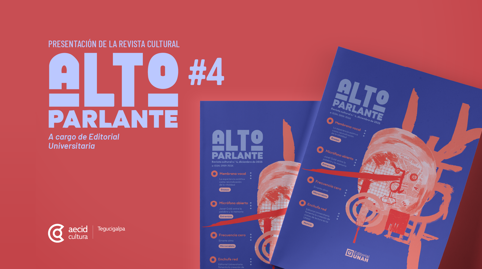 Presentación de la revista Cultural Altoparlante #4