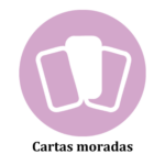 Icono de cartas moradas