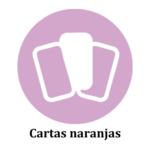 Icono de cartas naranjas