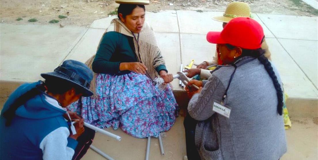 Mujeres de Konani, en el municipio de Sica Sica, en Bolivia
