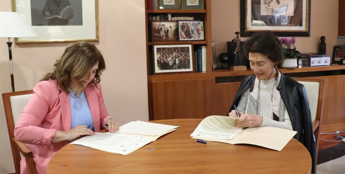 Firma convenio Secretaria Estado - Escuela Reina Sofía