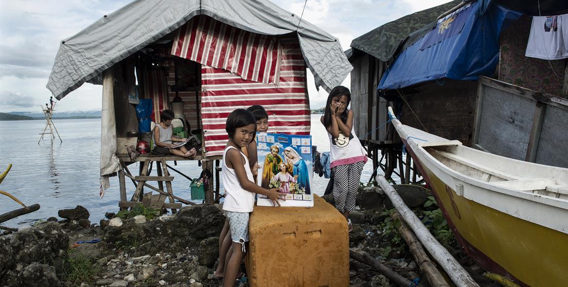 Taclobán Filipinas después del terremoto Haiyán