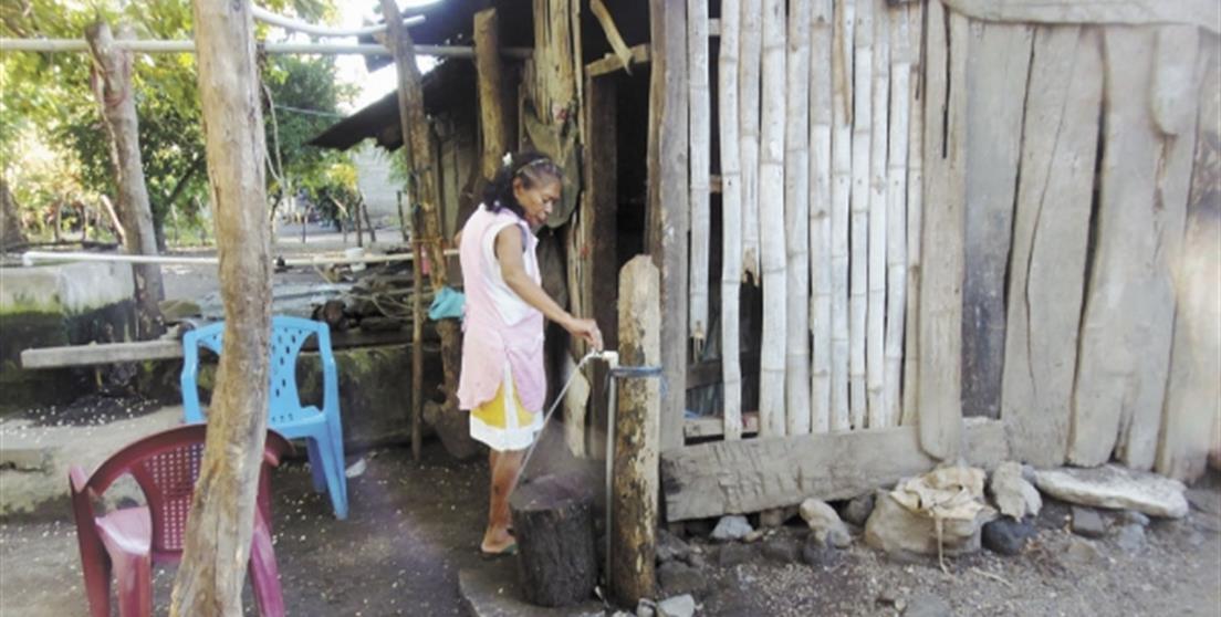 FCAS y el aporte de los comunitarios beneficia a 370 familias, casi 1.800 personas, que carecían de agua potable. Nicaragua.