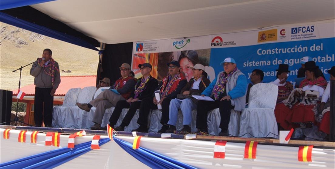 La Cooperación Española contribuye con 27 proyectos a mejorar las coberturas de agua y saneamiento en Puno