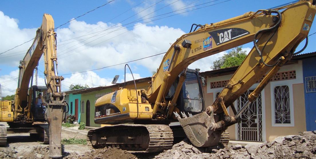 Foto AECID Nicaragua. Visita de los proyectos de construcción de los sistemas de las ciudades de Santo Tomás y Acoyapa, en el departamento de Chontales (Nicaragua)