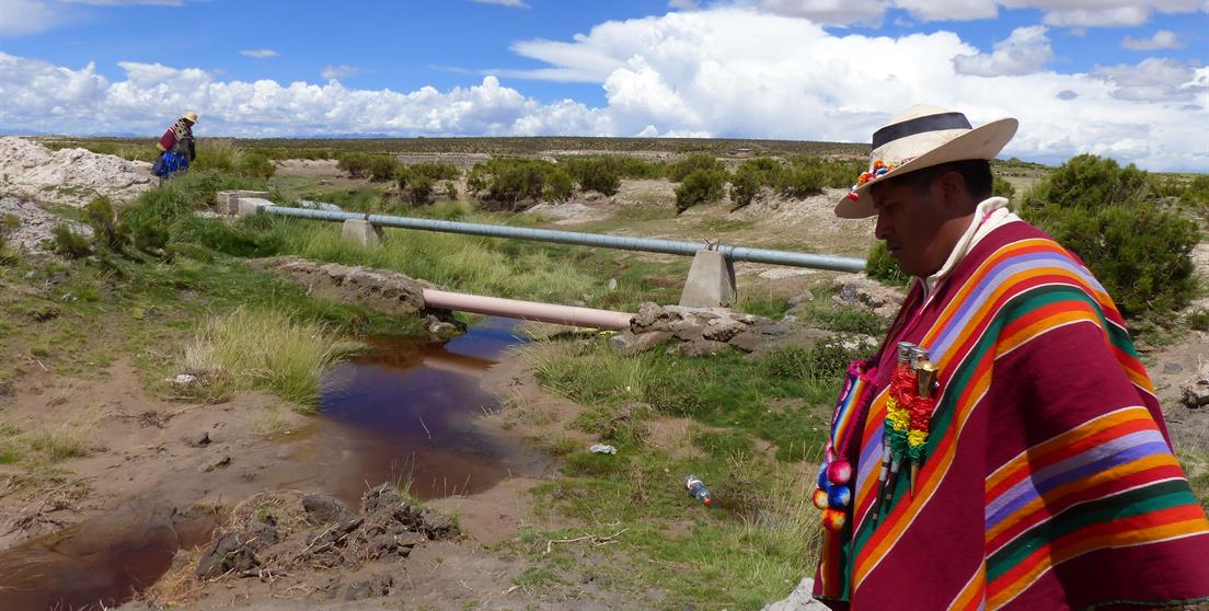 Visita de campo a proyectos de agua potable en el altiplano 