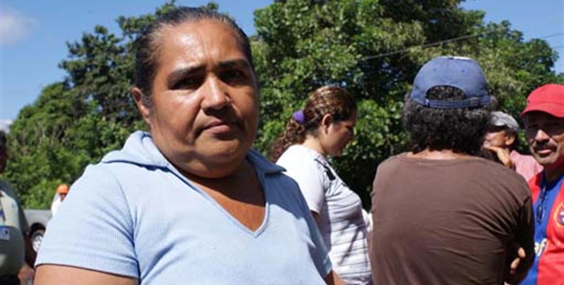 Ana Lilian Molina, vecina de una comunidad beneficiaria